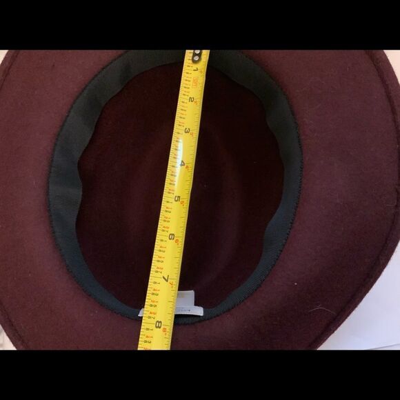 Kate Spade New York hats off Burgundy  black  Hat - One Size  Gorgeous - Picture 7 of 12